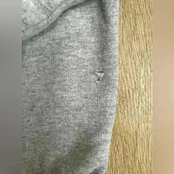 Champion Mens Crewneck Long Sleeve Sweatshirt Gray Classic Front Script Large - Picture 9 of 9